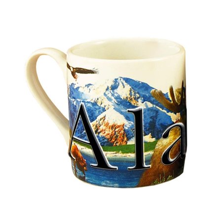 AMERICAWARE Alaska Full Color Relief Mini Mug MMALA04